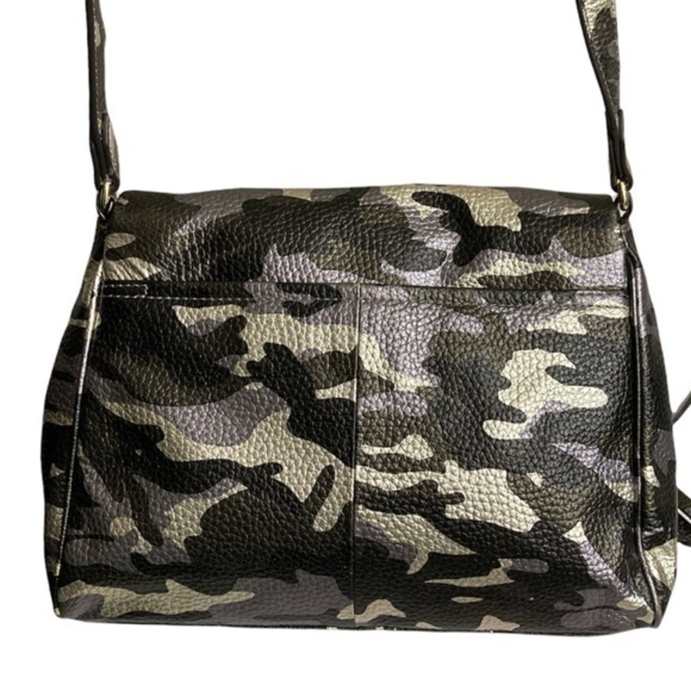 Aimee kestenberg camouflage military green silver gray black messenger bag - Picture 4 of 13